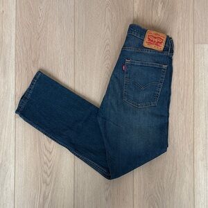 Levi's 513 Slim Straight Jeans, Size 31 x 30, Dark Wash Denim
